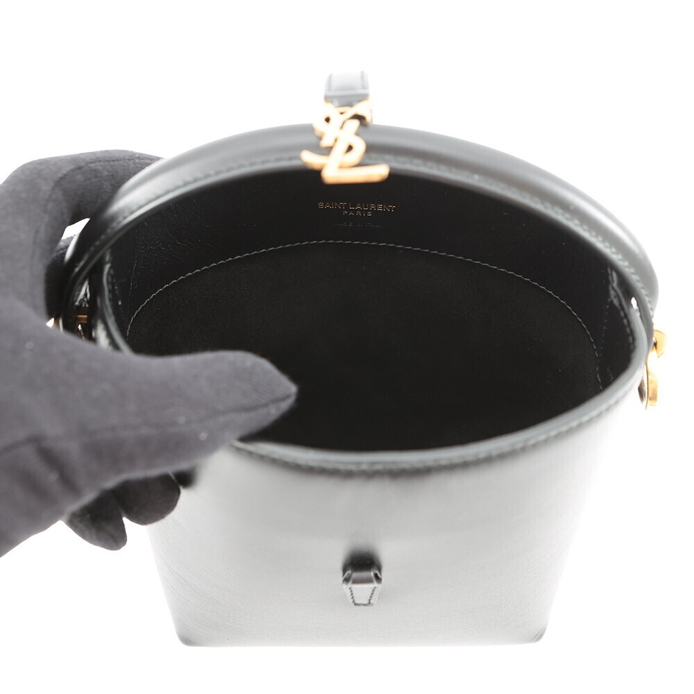 Saint Laurent Paris Handbag LE Bucket Bag Leather Black - Picture 6 of 12